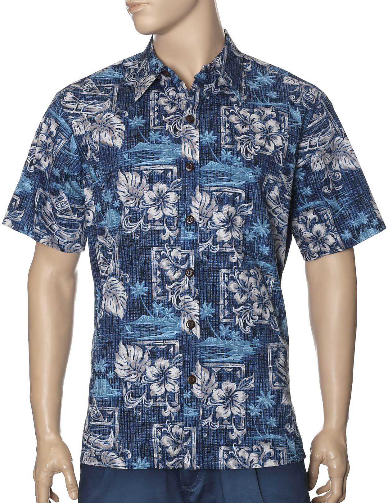 Diamond Head Button Up Aloha Dress Shirt Aloha Shirts Club