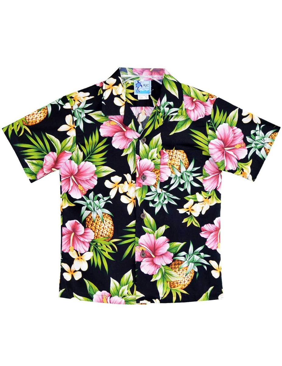 Hibiscus Valley Cotton Boys Aloha Shirt | Aloha Shirts Club