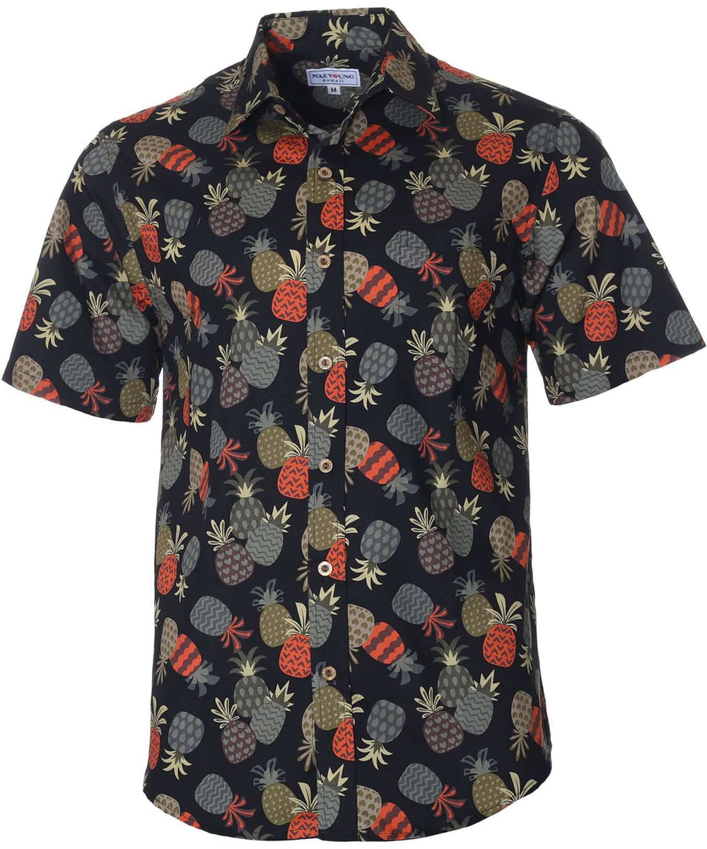 Men's Cotton Pineapples Button-Up Aloha Shirt | Aloha Shirts Club