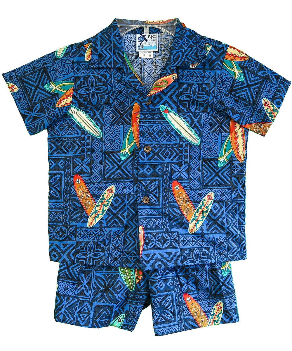 Tapa Toddler Boy's Cabana Surfer Set | Aloha Shirts Club